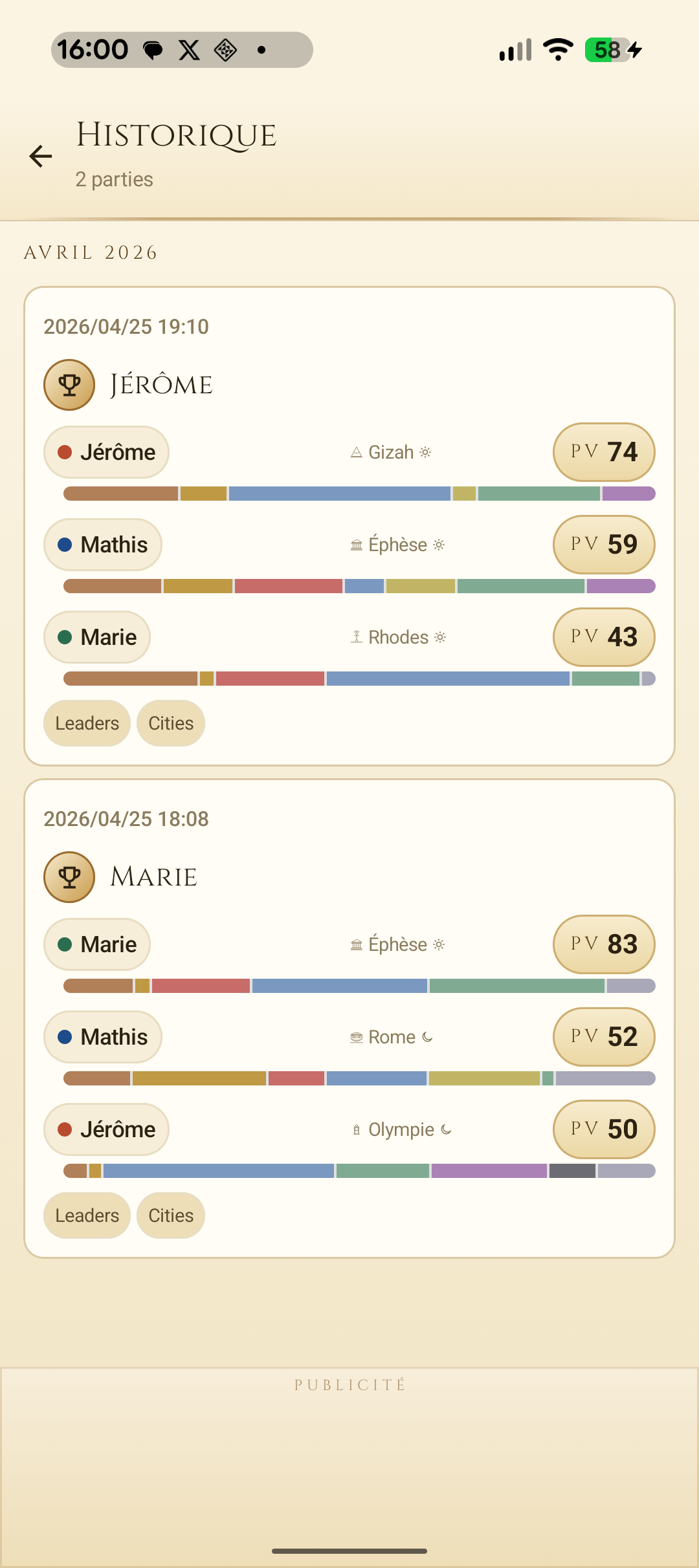 History